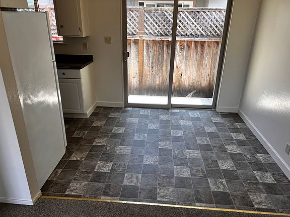 dining area and sliding door to backyard