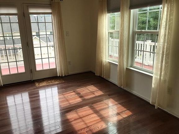 Family room showing exit to deck