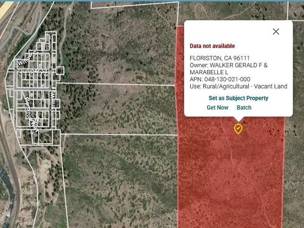 (undisclosed Address), Floriston, CA 96111