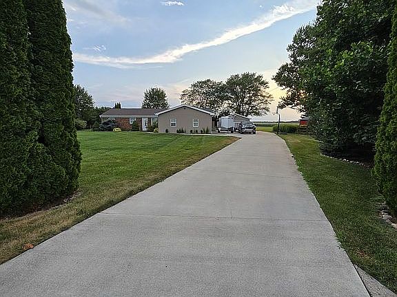 Looking Down Driveway