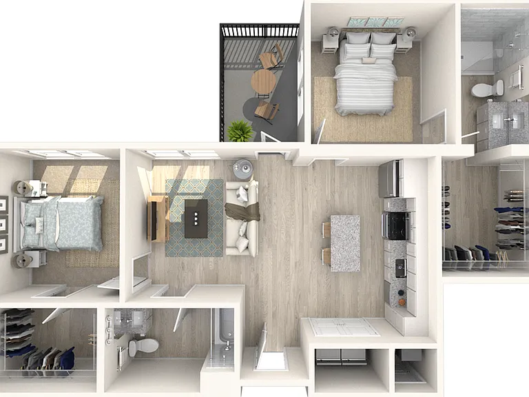 B3 - Two Bedroom | Two Bathroom B3 - Two Bedroom | Two Bathroom