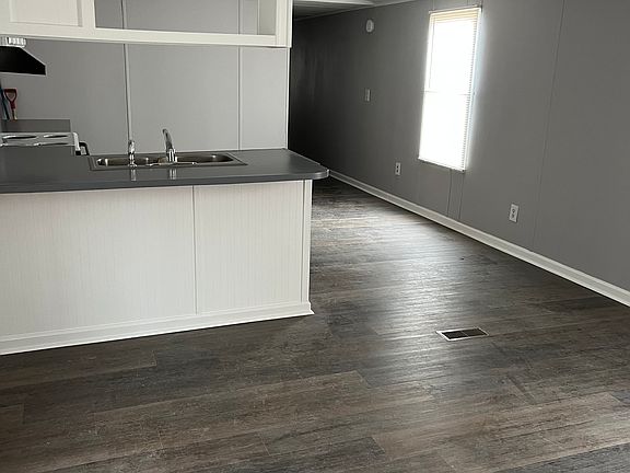 Open concept living kitchen dining area
