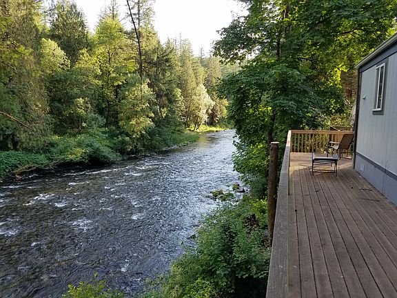 Downstream from deck