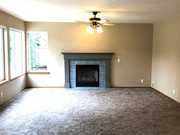 Spacious greatroom off the kitchen. Light and bright with fresh paint.
