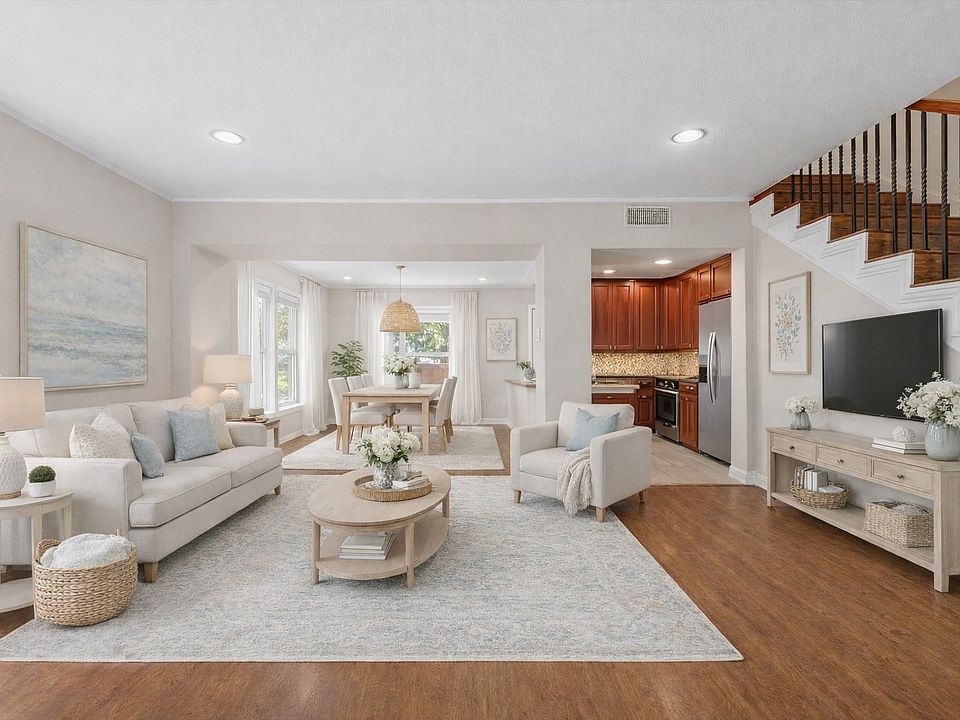 Large Living Room with Tons of Light Virtually Staged