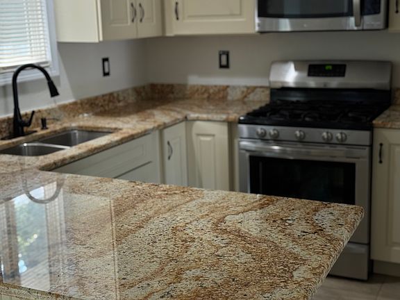 Real and new granite countertops