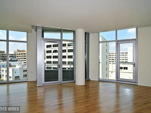 Living/Dining Room w/ balcony, recessed lighting