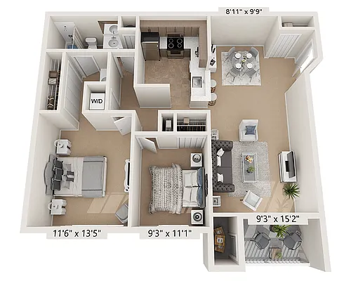 Floor plan B1 2X1