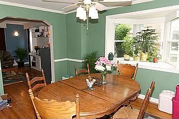 Dining Room with Bumpout Window