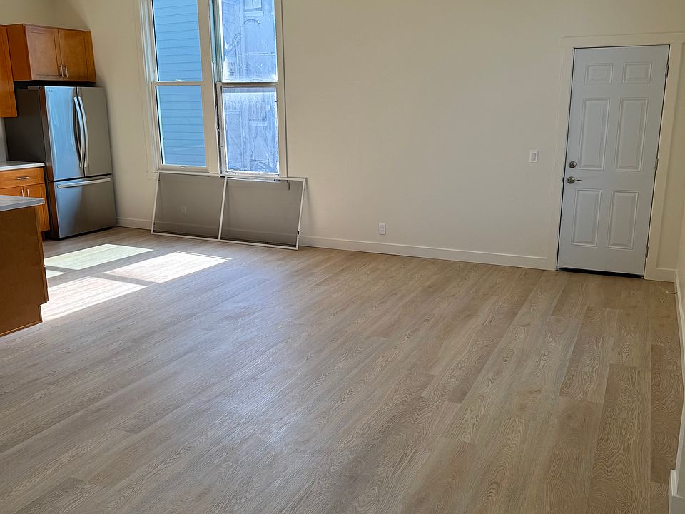 open kitchen, dining room, and living room area