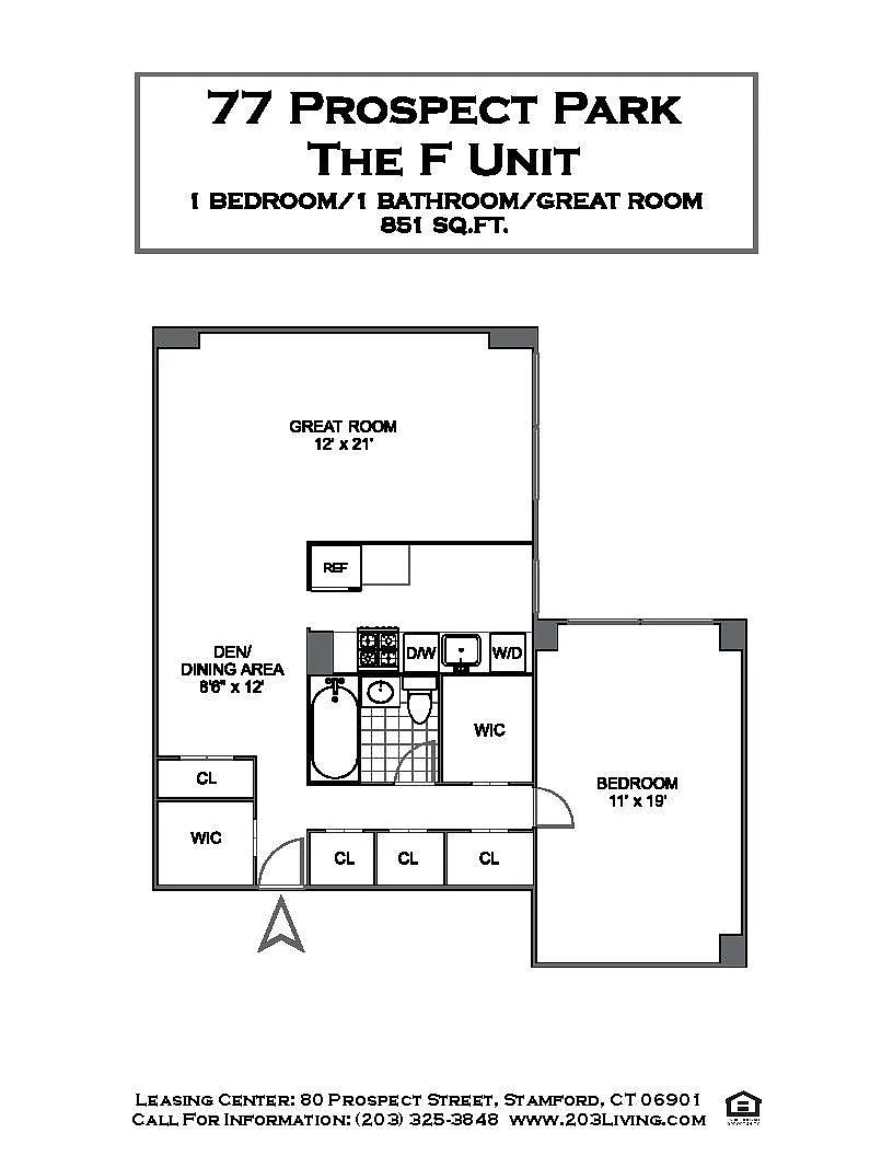 Floor plan 1 Bedroom