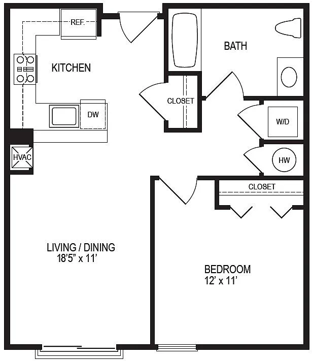 Floor plan 1B