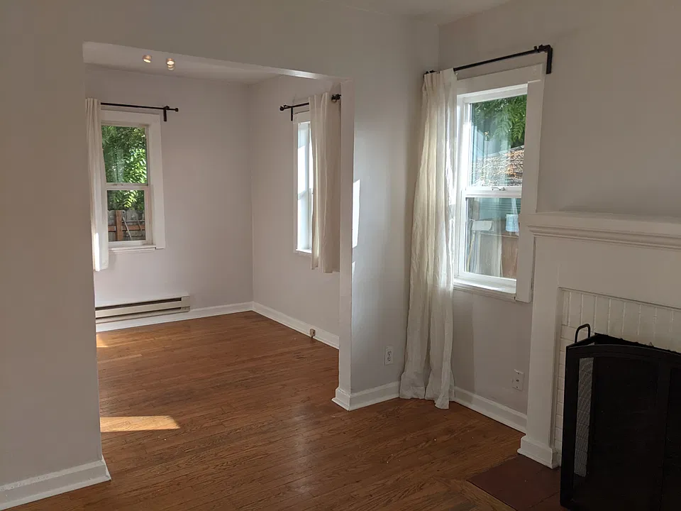 Bright dining or home office area