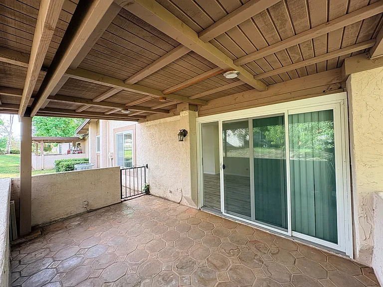 Open private patio