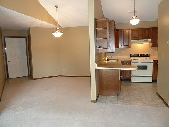 View from fireplace to front door