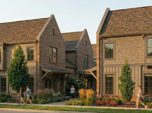Cottage Courtyard Corner Townhome Plan, Breton Hamlet