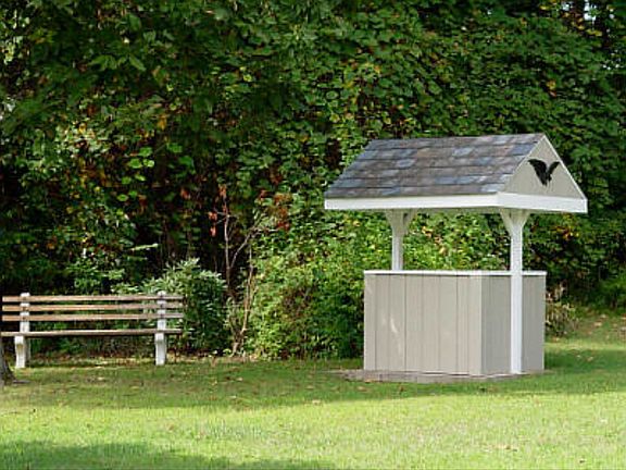 Decorative over actual well 