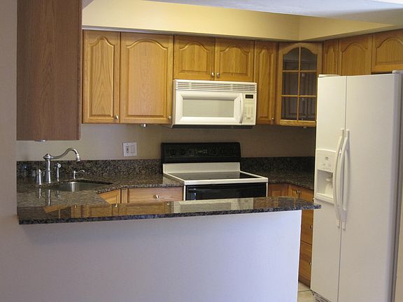 kitchen with granite counter tops