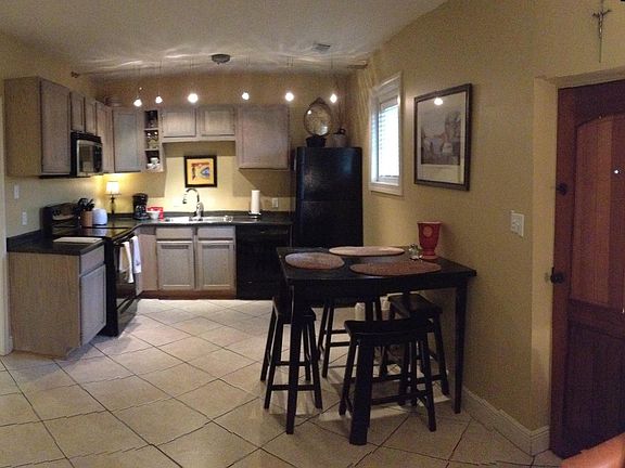 Open plan showing the Kitchen area.