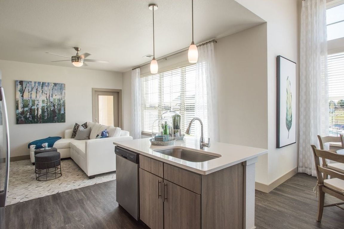 Kitchen and living area