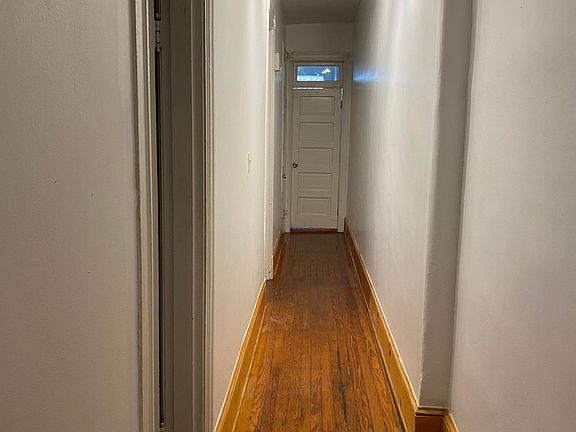 Hallway to kitchen and bathroom