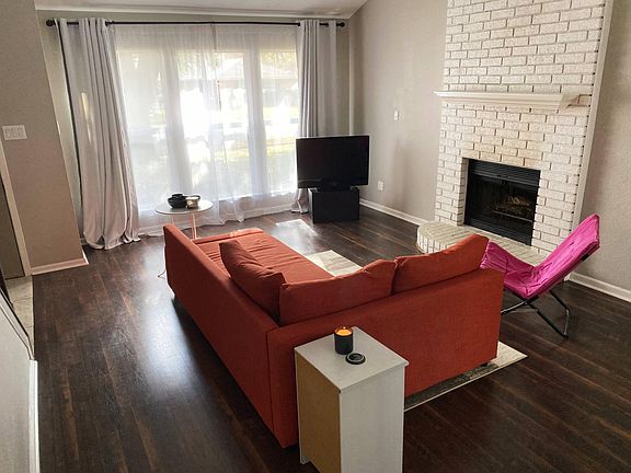 Open-concept living area.