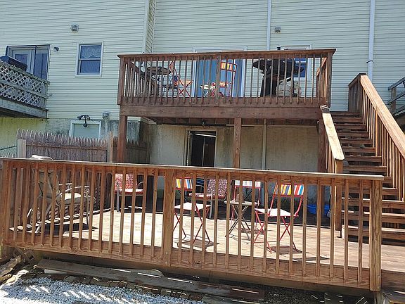 Deck in back yard