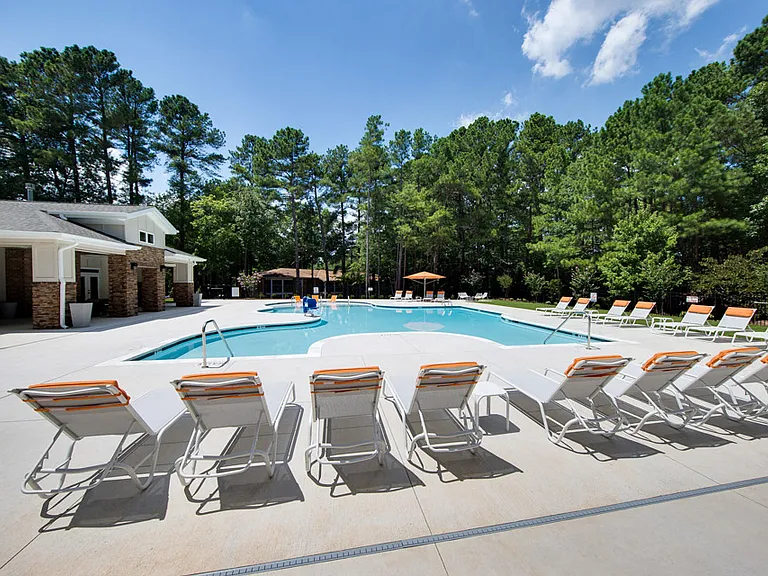 Swimming Pool with Lounge Chairs