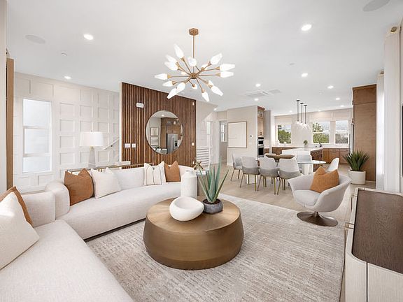 Gathering room overlooking the kitchen and cafe