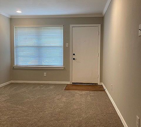 Fresh paint and carpet