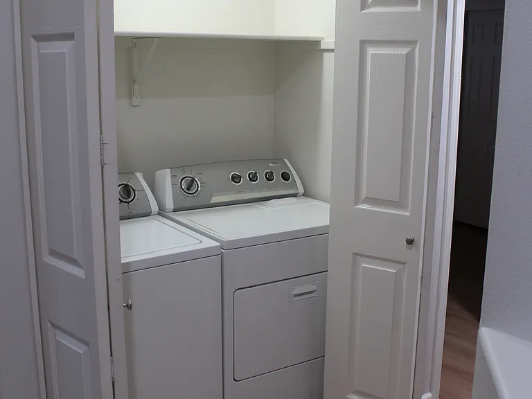 Indoor washer / dryer closet