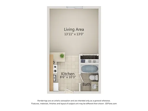 Floor plan Studio
