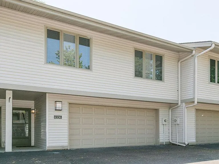 Attached two-car garage