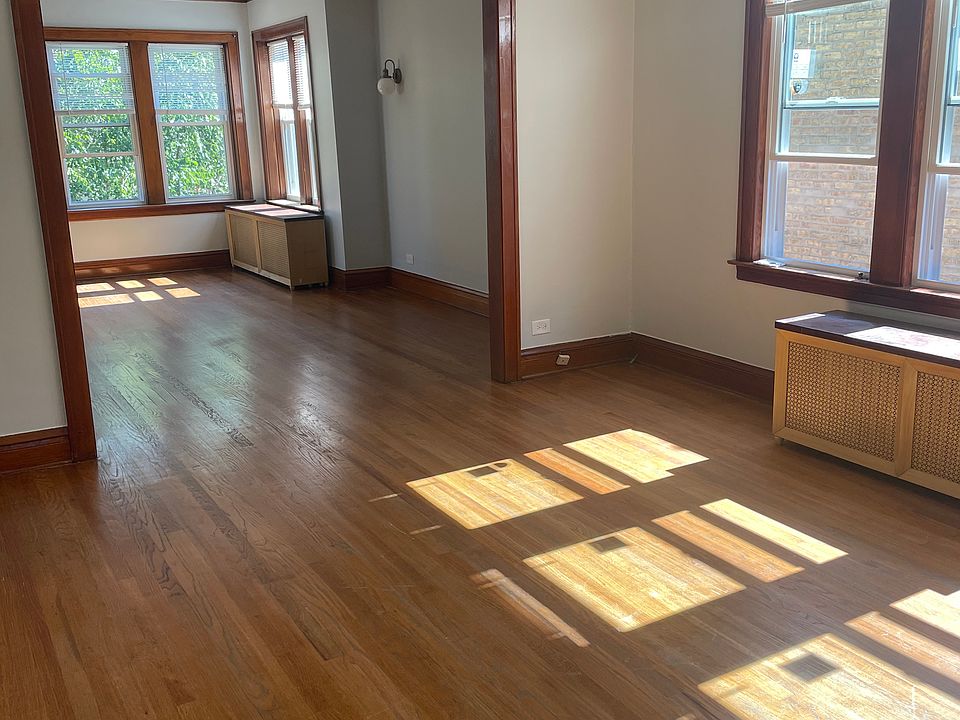 Dining room view into living room