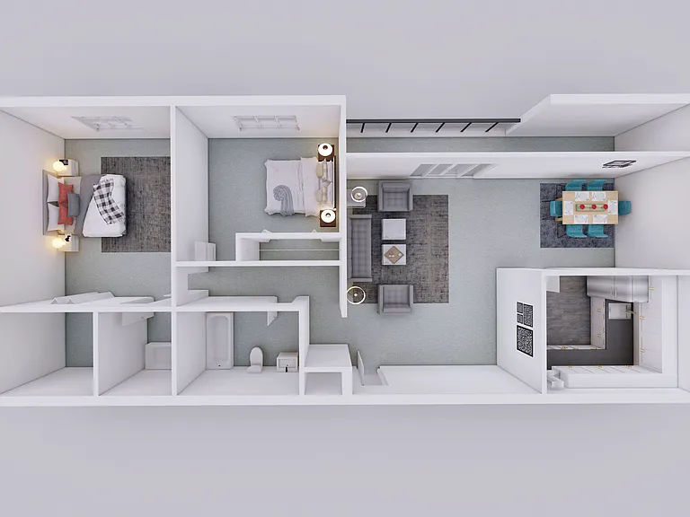 The Evergreen 2 Bedroom 1.5 Bathroom The Evergreen 2 Bedroom 1.5 Bathroom