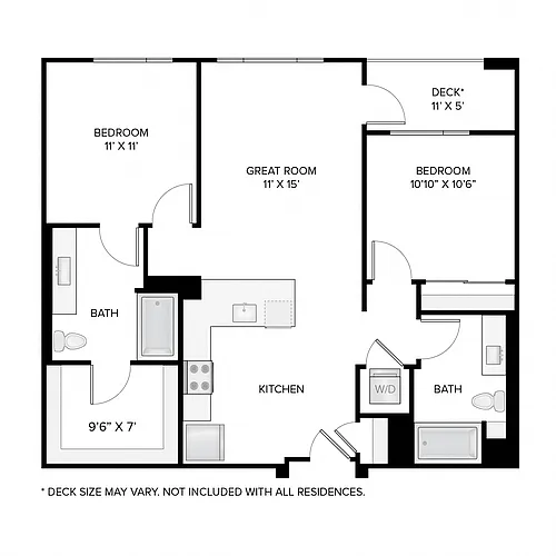 Floor plan The Madison Deluxe