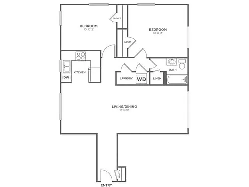 Floor plan Cypress-Restored