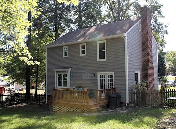 Rear angle view of the home.
