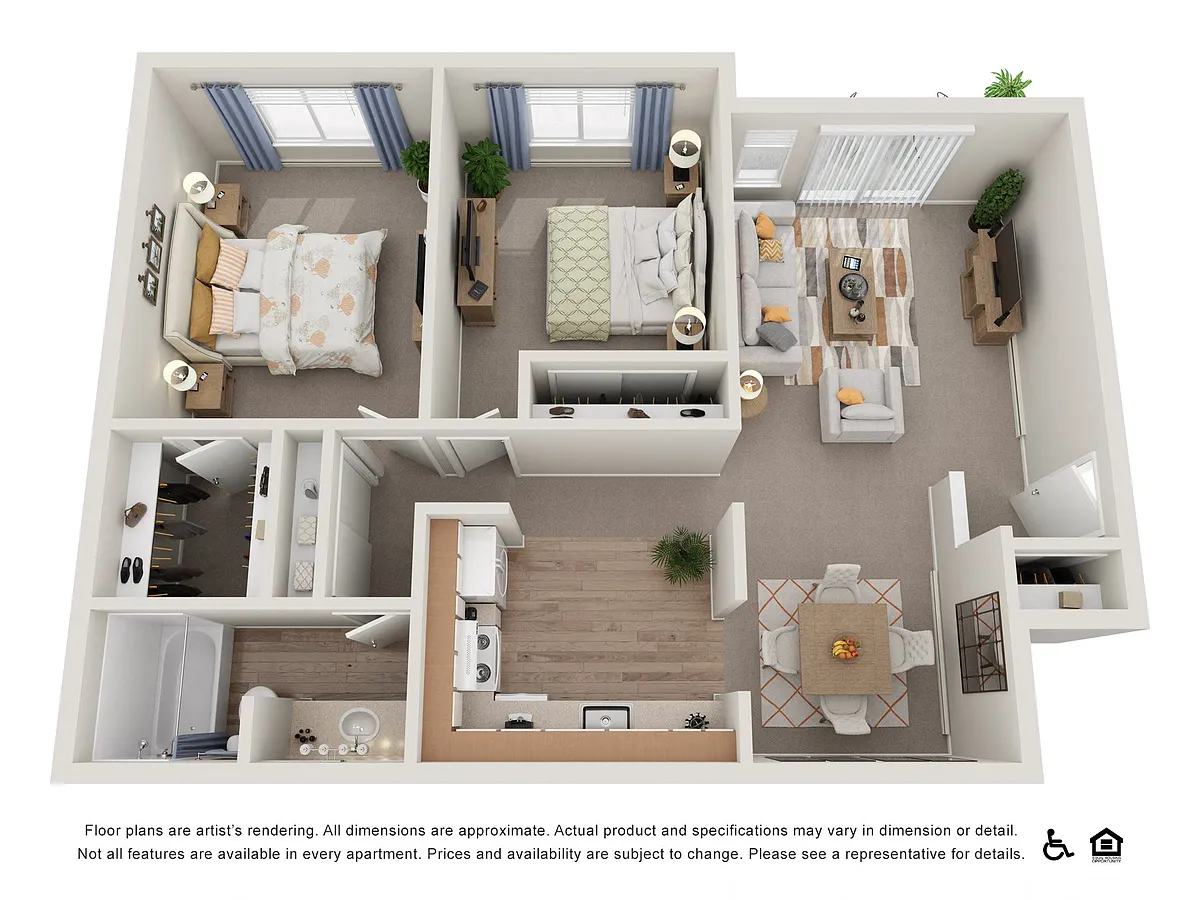 Floor plan 2x1B