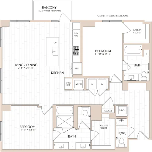 Floor plan B08 Type A