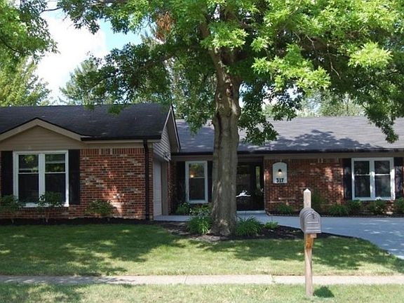 Shaded front yard and entry