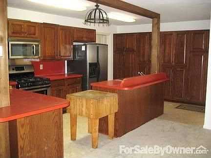 Kitchen/storage wall in Great Room