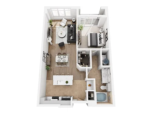 Floor plan A1C- Renovated