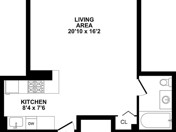 2nd image of 100 W 57th St #15P