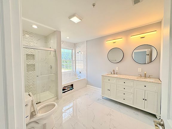 Master bedroom with bathroom