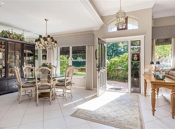 View of formal dining/living room