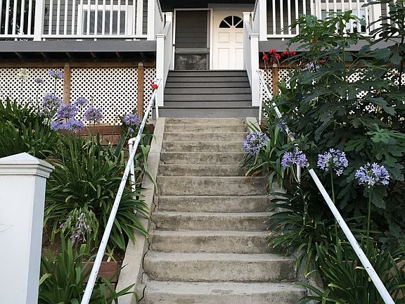Steps leading to the front door