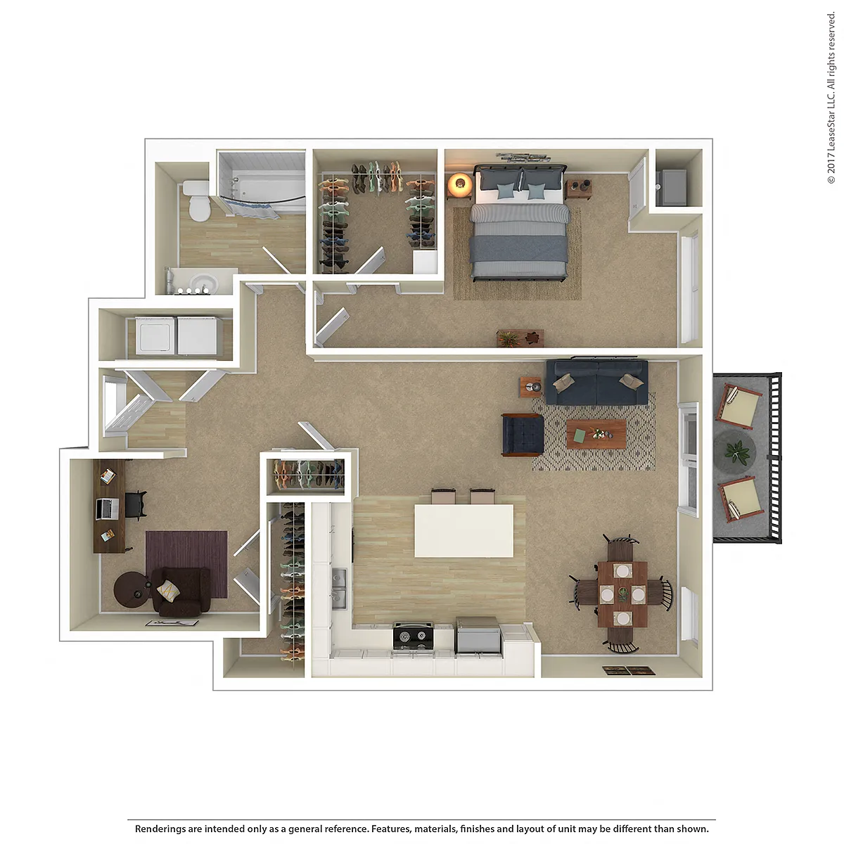 Floor plan Thread with Den