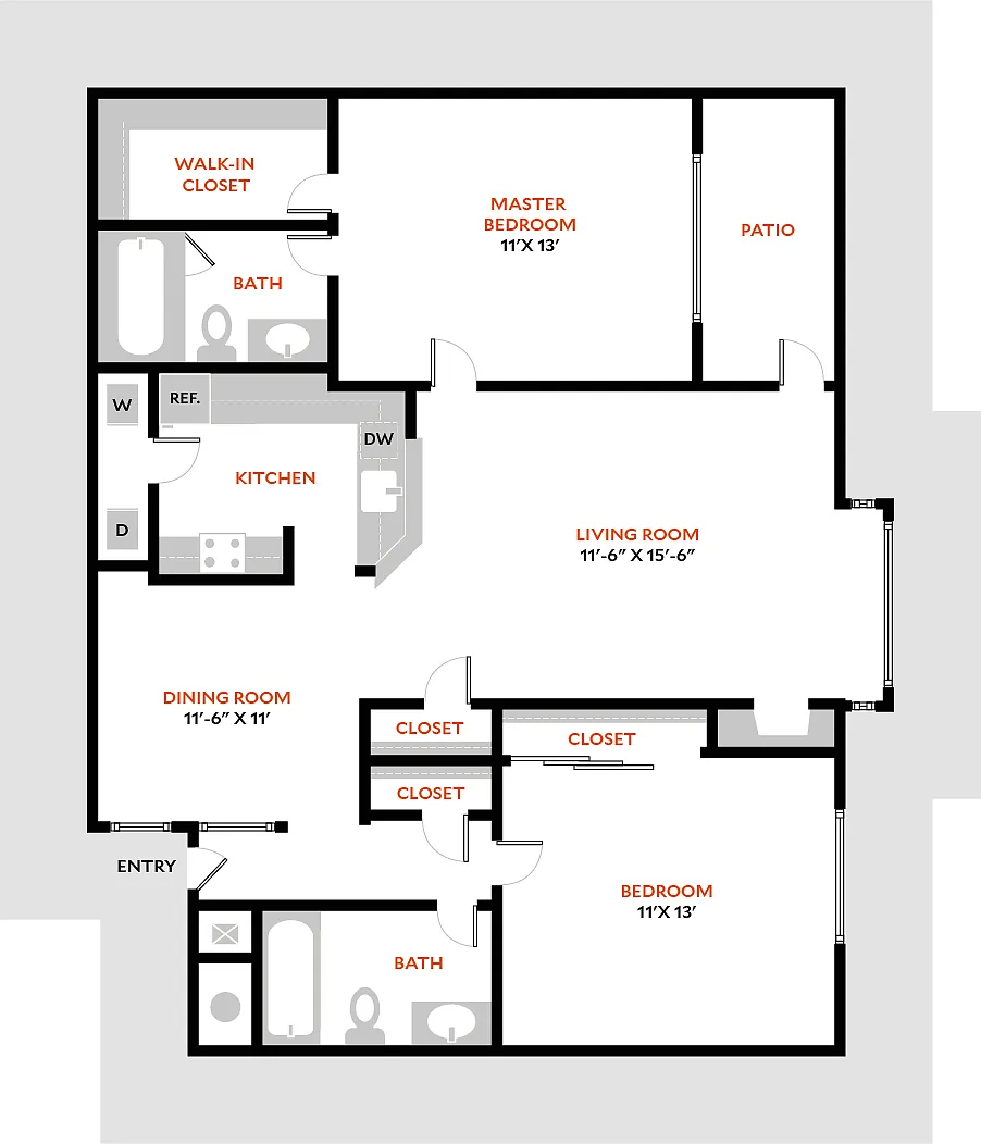 Floor plan South 2A