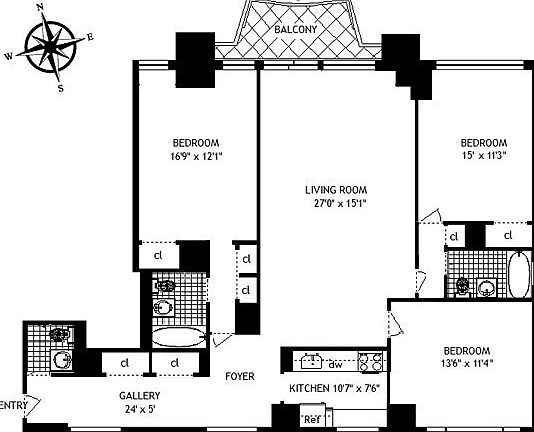 2nd image of 58 W 58th St APT 11C
